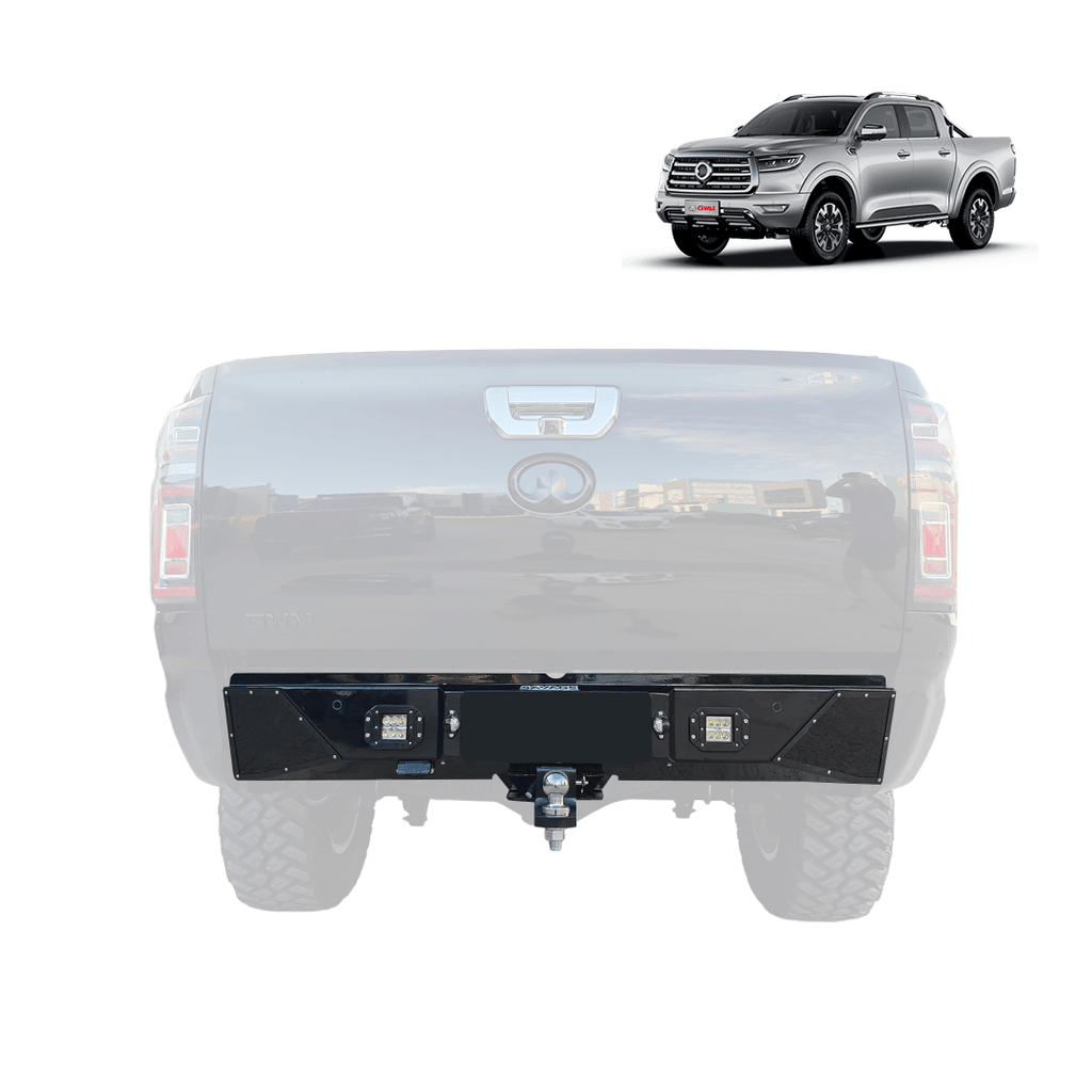 GWM Cannon Savage Vert Rear Bar with Tow Bar