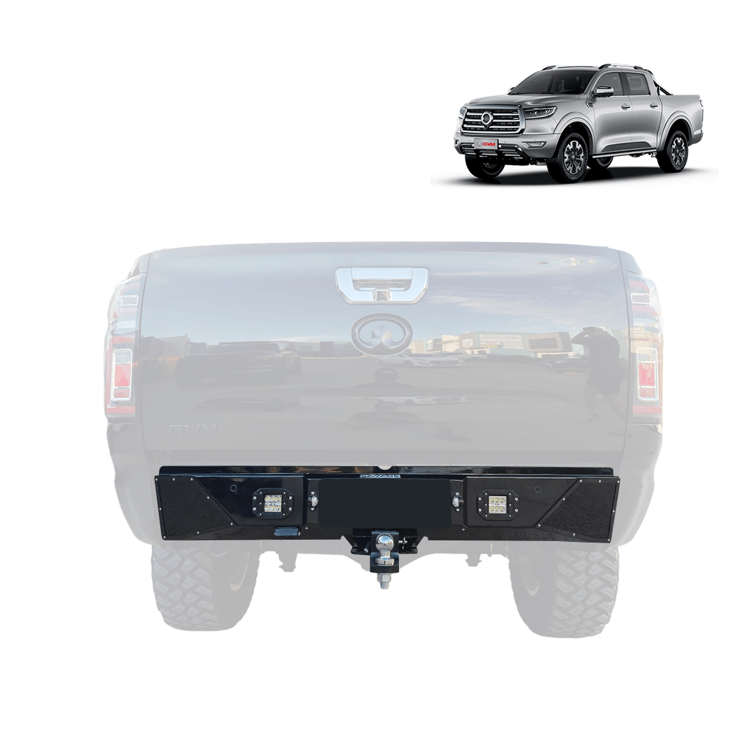 GWM Cannon Savage Vert Rear Bar with Tow Bar