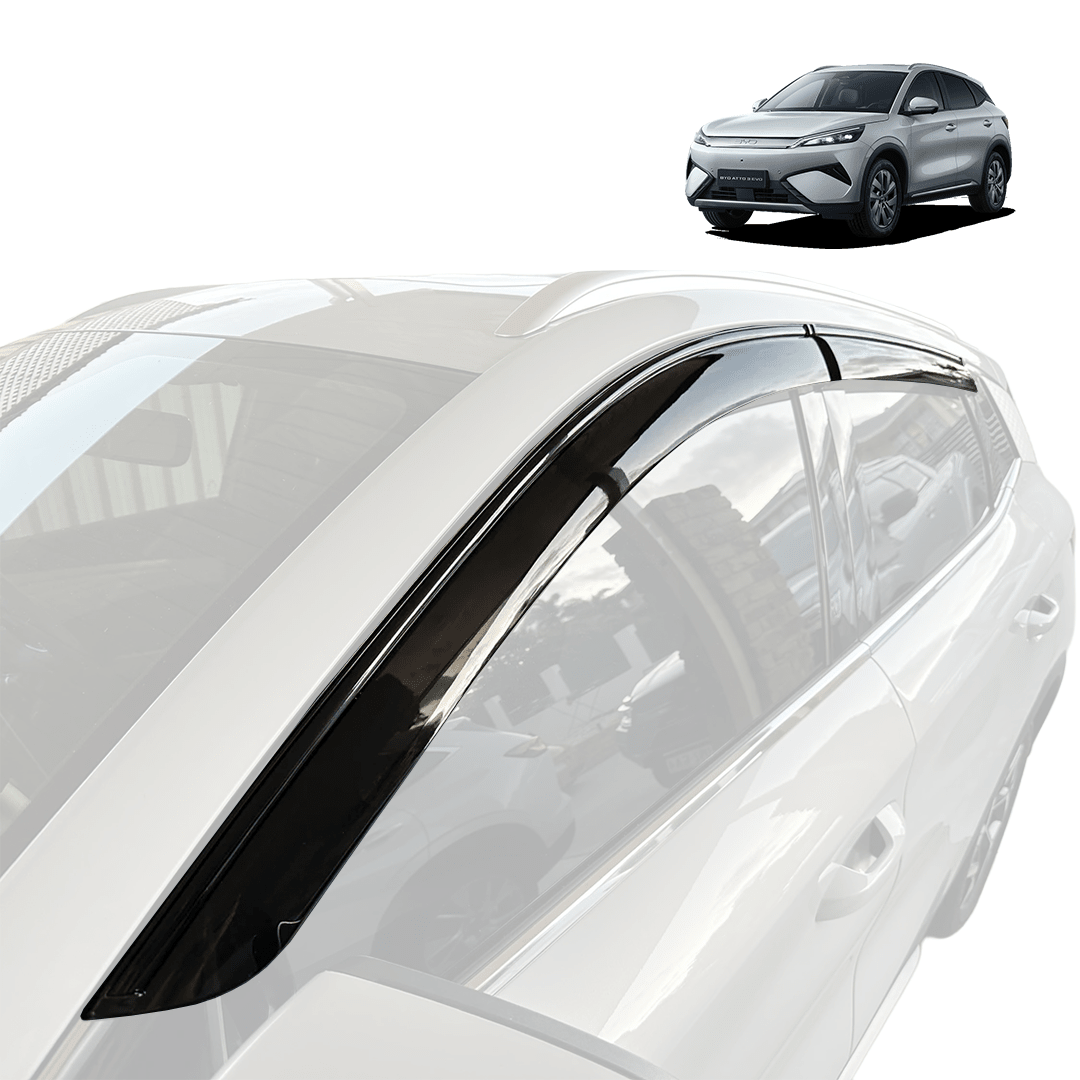 BYD ATTO3 PREMIUM TINTED WEATHERSHIELD (With Black Trim)