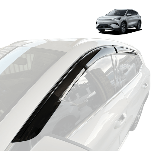 BYD ATTO3 PREMIUM TINTED WEATHERSHIELD (With Black Trim)