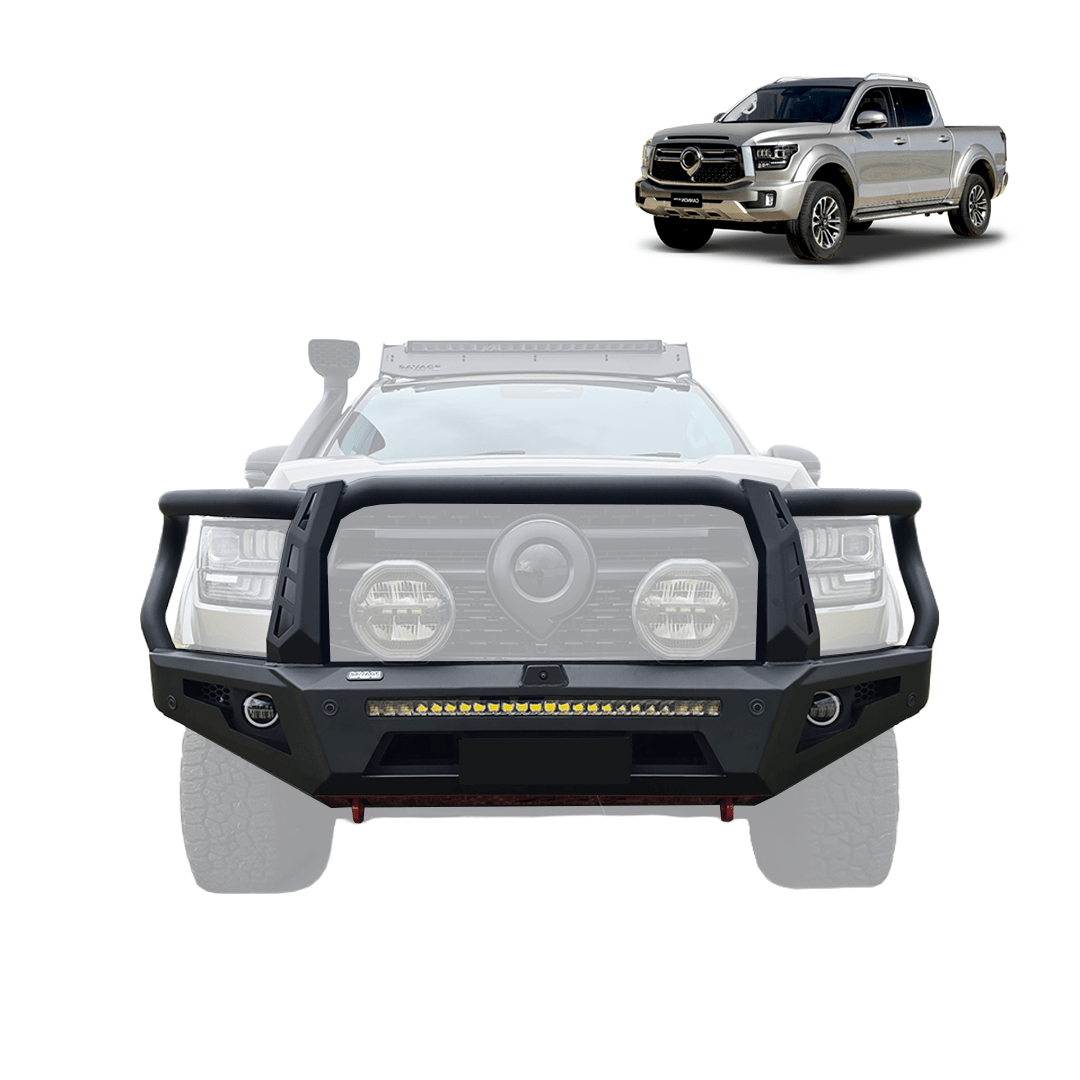 SAVAGE FORGED RAMPAGE HOOPED BULL BAR - GWM ALPHA 2024+ DIESEL, HEV & PHEV