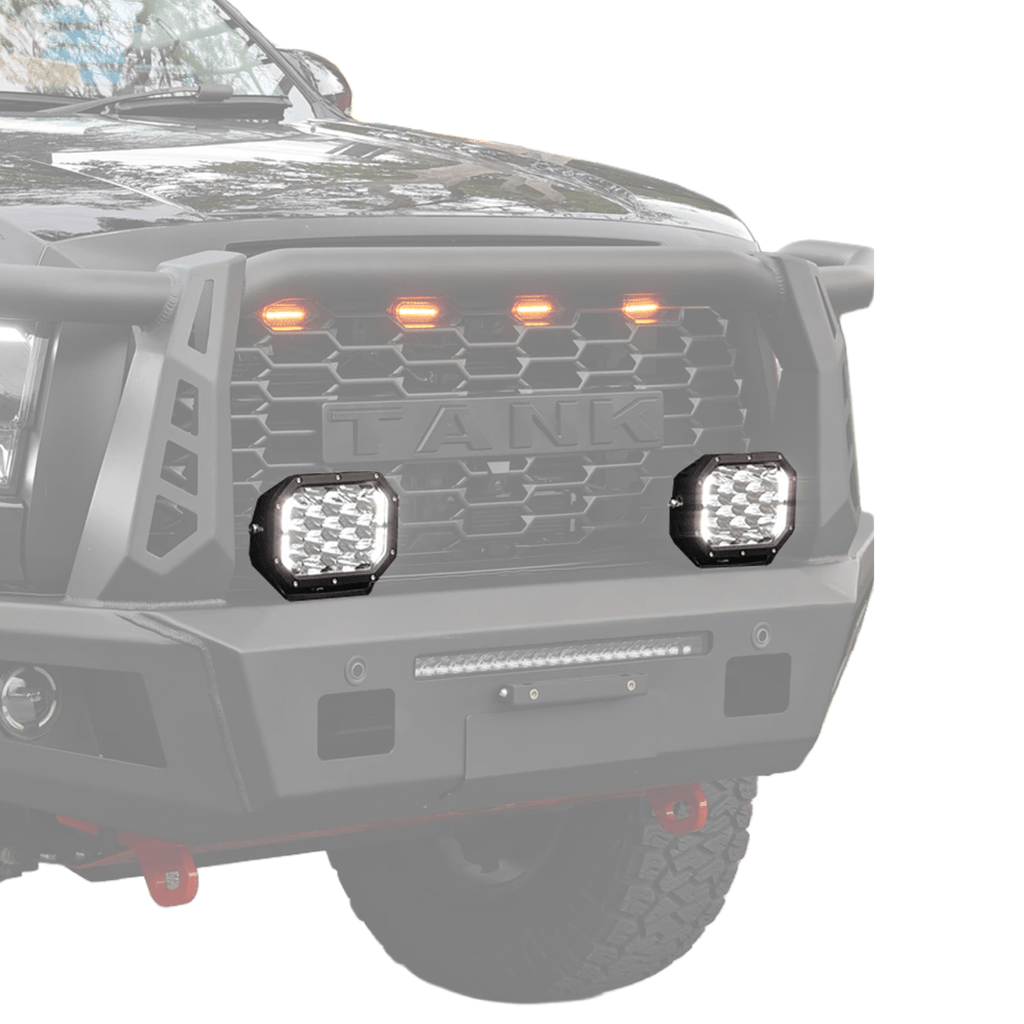 SAVAGE 7" RAZOR LED SPOT LIGHT DRIVING LIGHTS (RECTANGULAR) (PAIR)