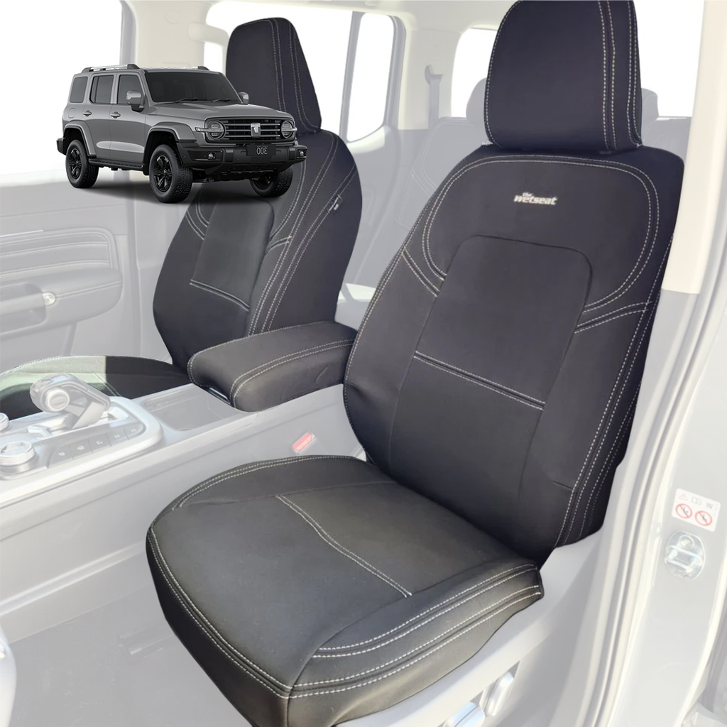 Wetseat Neoprene Seat Covers for GWM Tank 300 – Full Set Front & Rear (Australian Made)