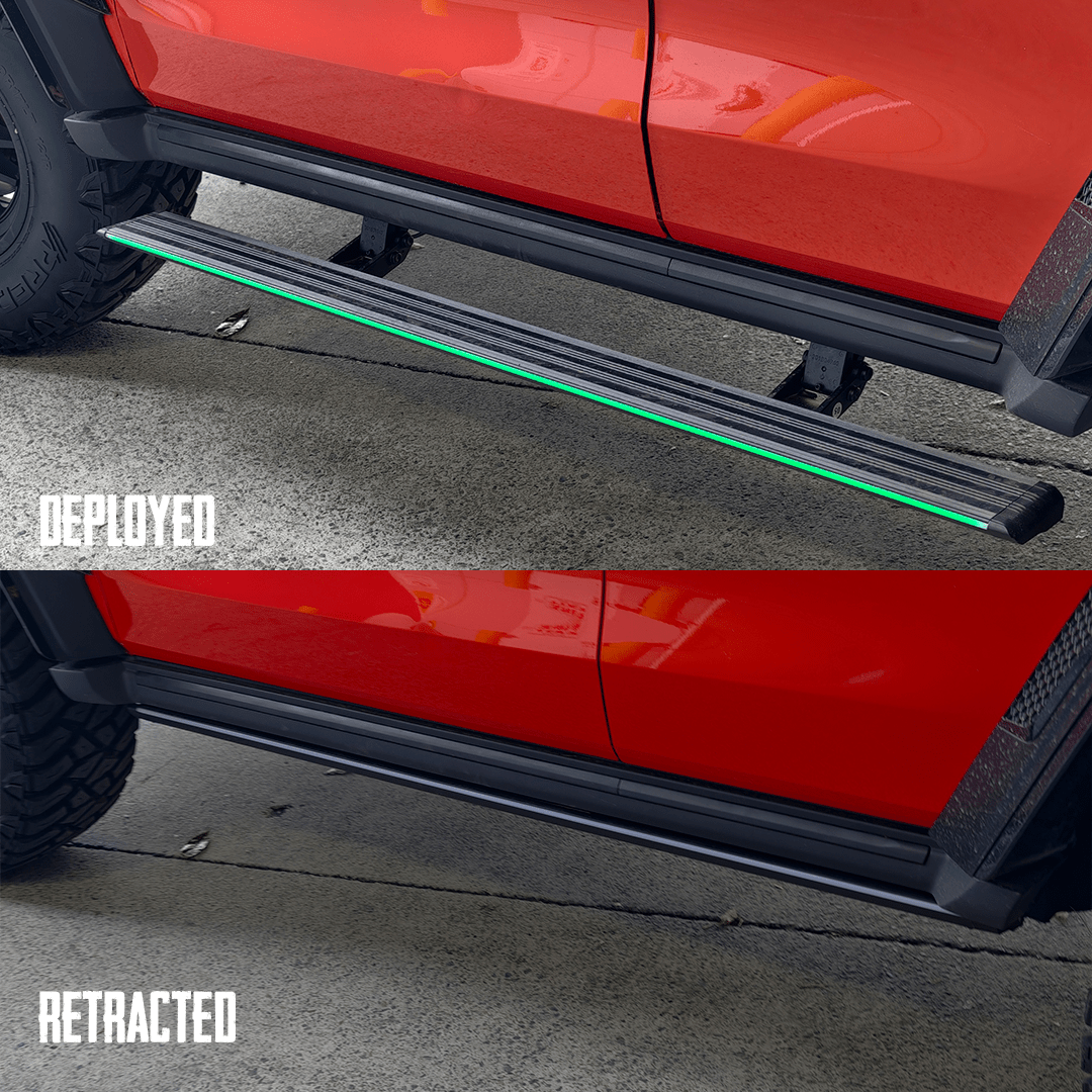 SAVAGE ELECTRIC SMARTSTEPS SIDE STEPS WITH RGB STEP LIGHTING GWM TANK 300 2023+ image 3