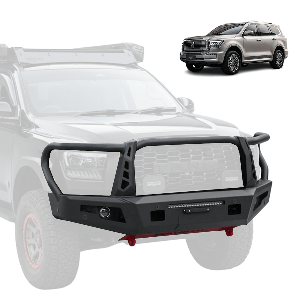 GWM TANK 500 ARMOUR FORGED BULL BAR (HOOPED)