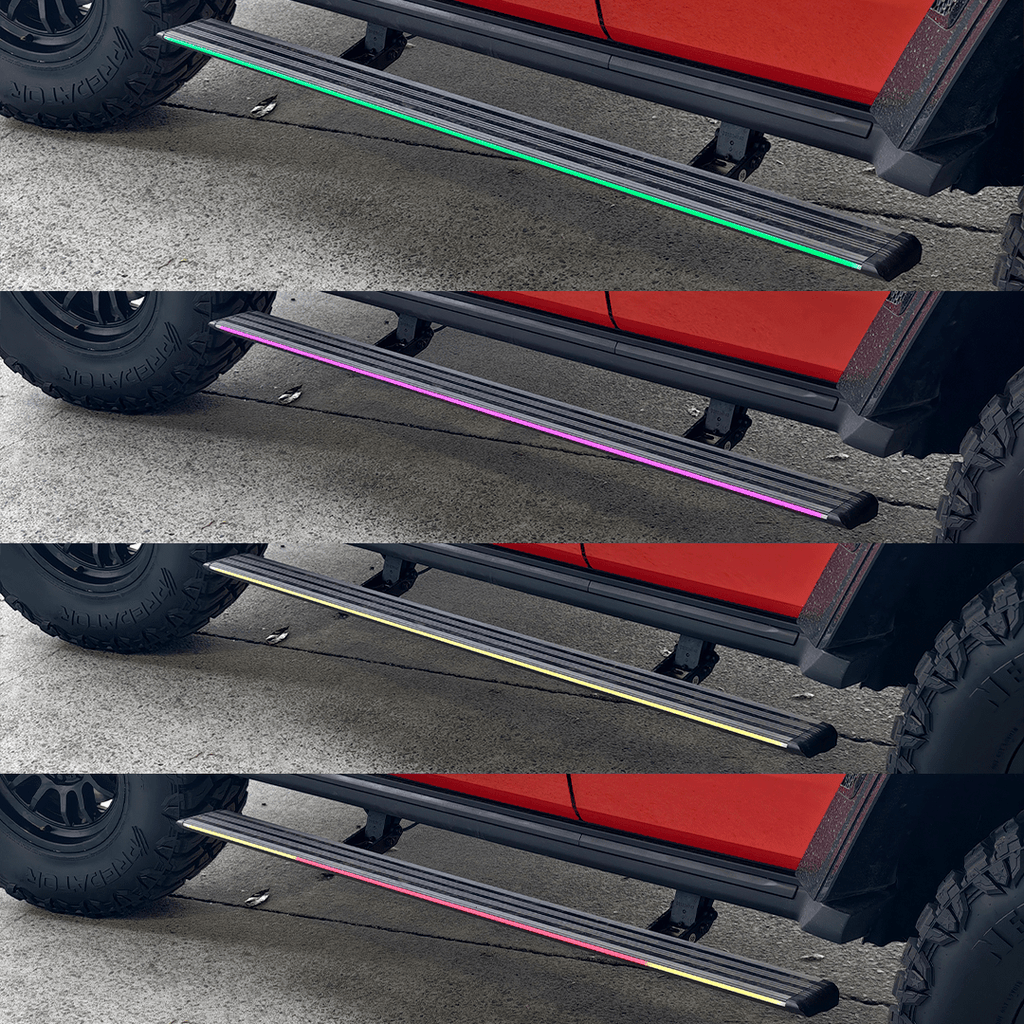 SAVAGE ELECTRIC SMARTSTEPS SIDE STEPS WITH RGB STEP LIGHTING GWM TANK 300 2023+ image 4
