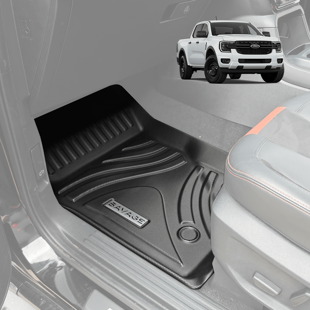 2023+ FORD RANGER NEXT GEN DEEP FLOOR MAT SET 3D MOULDED 3 PIECE
