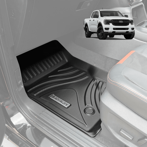2023+ FORD RANGER NEXT GEN DEEP FLOOR MAT SET 3D MOULDED 3 PIECE