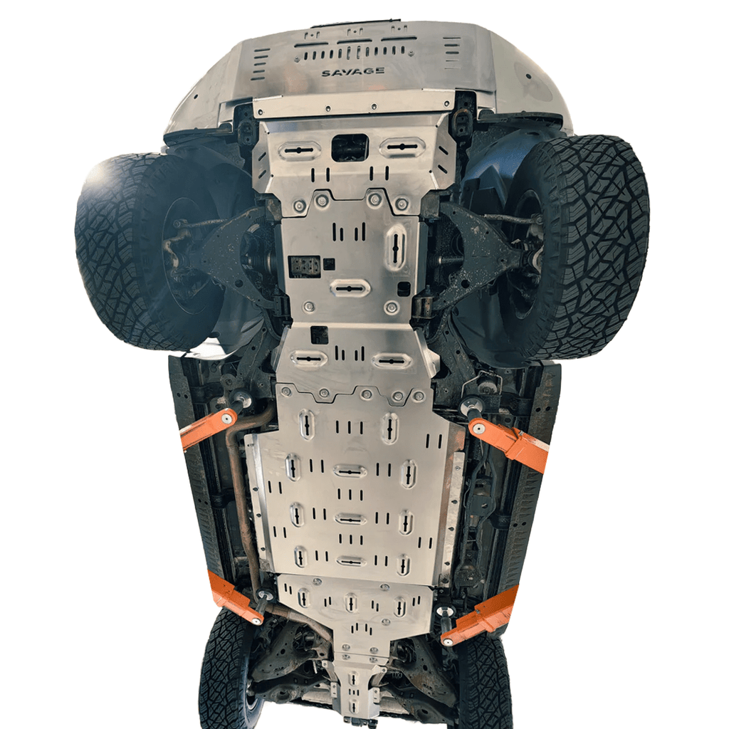 SAVAGE FULL ARMOUR ALUMINIUM UNDER BODY BASH PLATE PROTECTION KIT DENZA B5 2026+ image 2