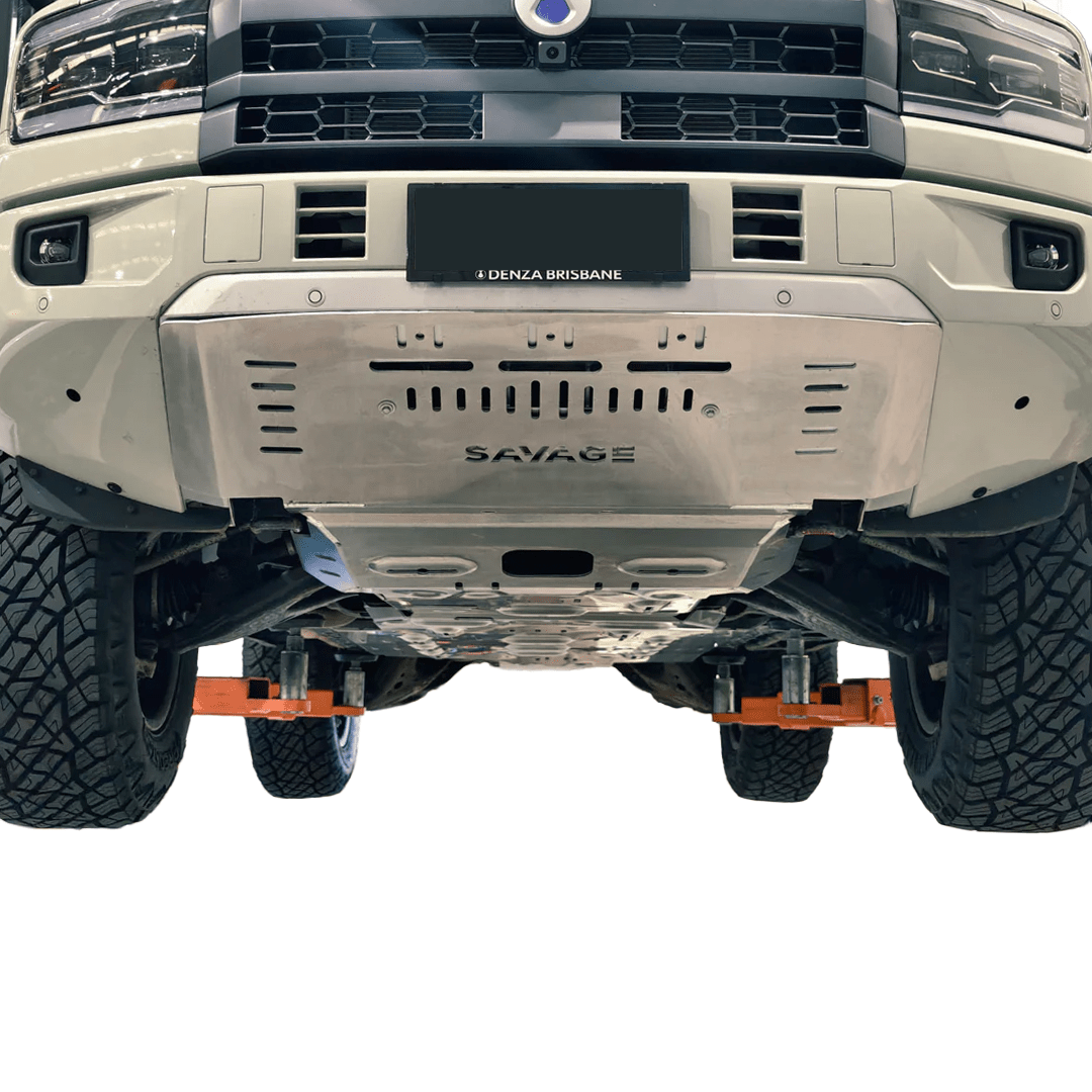 SAVAGE FULL ARMOUR ALUMINIUM UNDER BODY BASH PLATE PROTECTION KIT DENZA B5 2026+ image 4