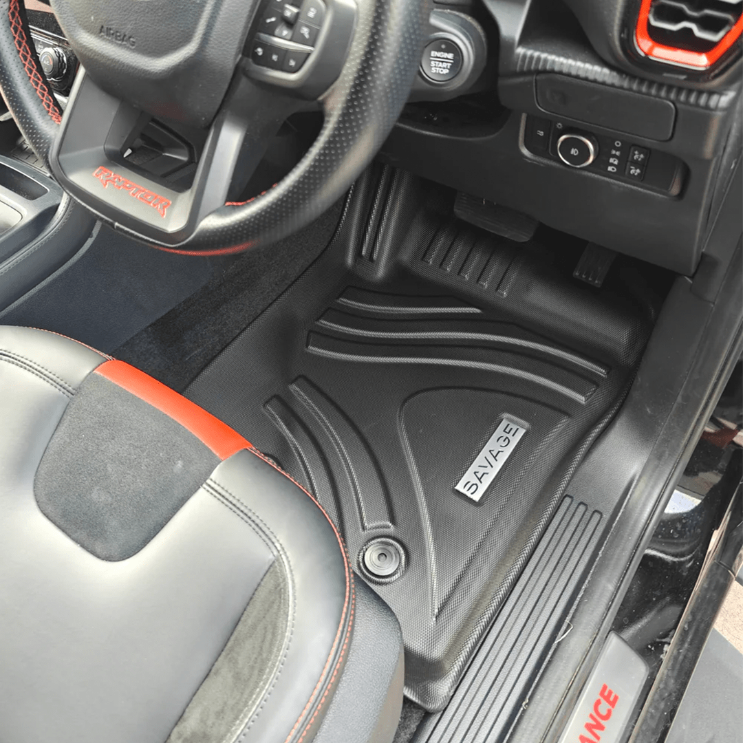 2023+ FORD RANGER NEXT GEN DEEP FLOOR MAT SET 3D MOULDED 3 PIECE image 4