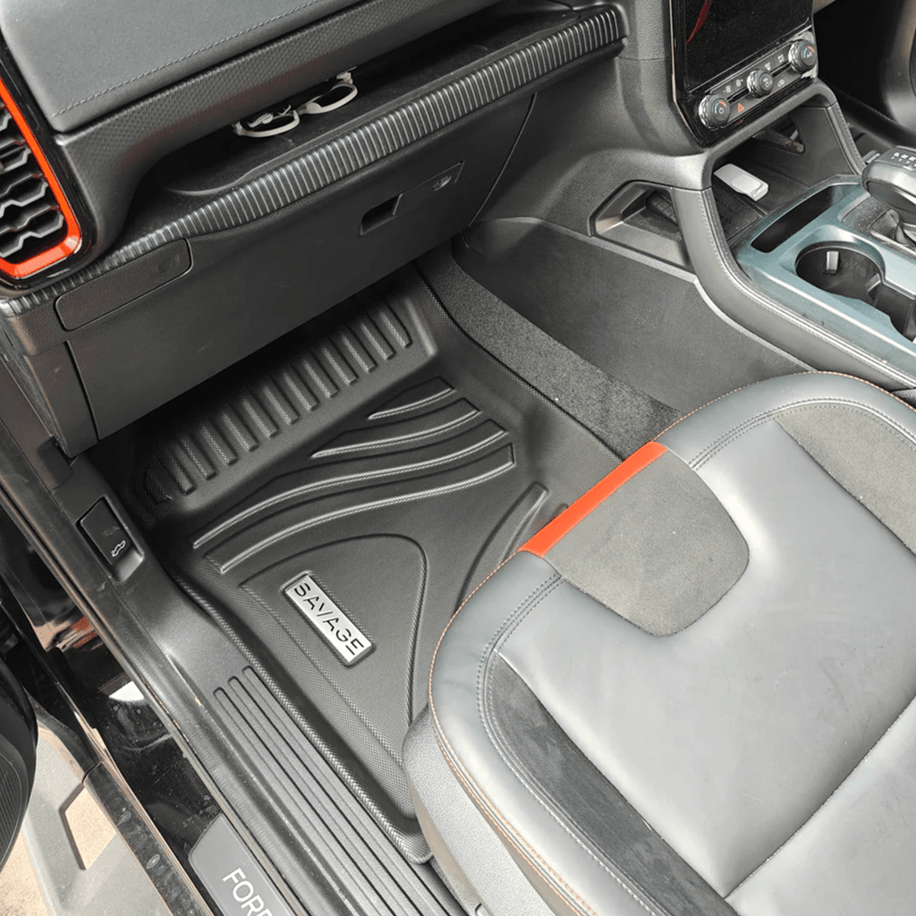 2023+ FORD RANGER NEXT GEN DEEP FLOOR MAT SET 3D MOULDED 3 PIECE image 5