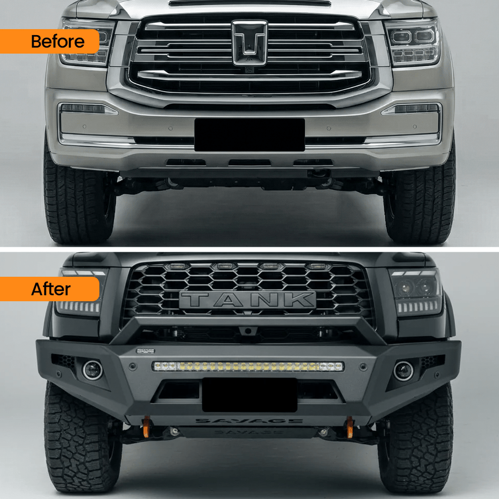 GWM TANK 500 ARMOUR FORGED HOOPLESS BULL BAR image 8