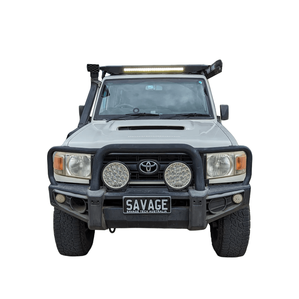 TOYOTA LAND CRUISER LC76 ROOF PLATFORM WITH INTEGRATED LIGHT BAR image 7