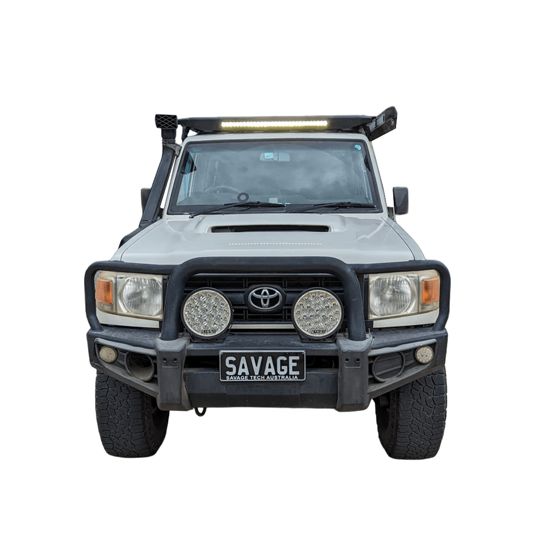 TOYOTA LAND CRUISER LC76 ROOF PLATFORM WITH INTEGRATED LIGHT BAR image 7