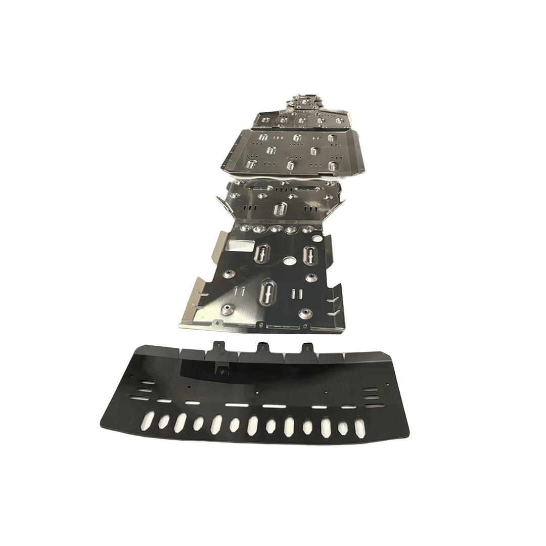 SAVAGE FULL ARMOUR ALUMINIUM UNDER BODY BASH PLATE PROTECTION KIT DENZA B8 2026+ image 4