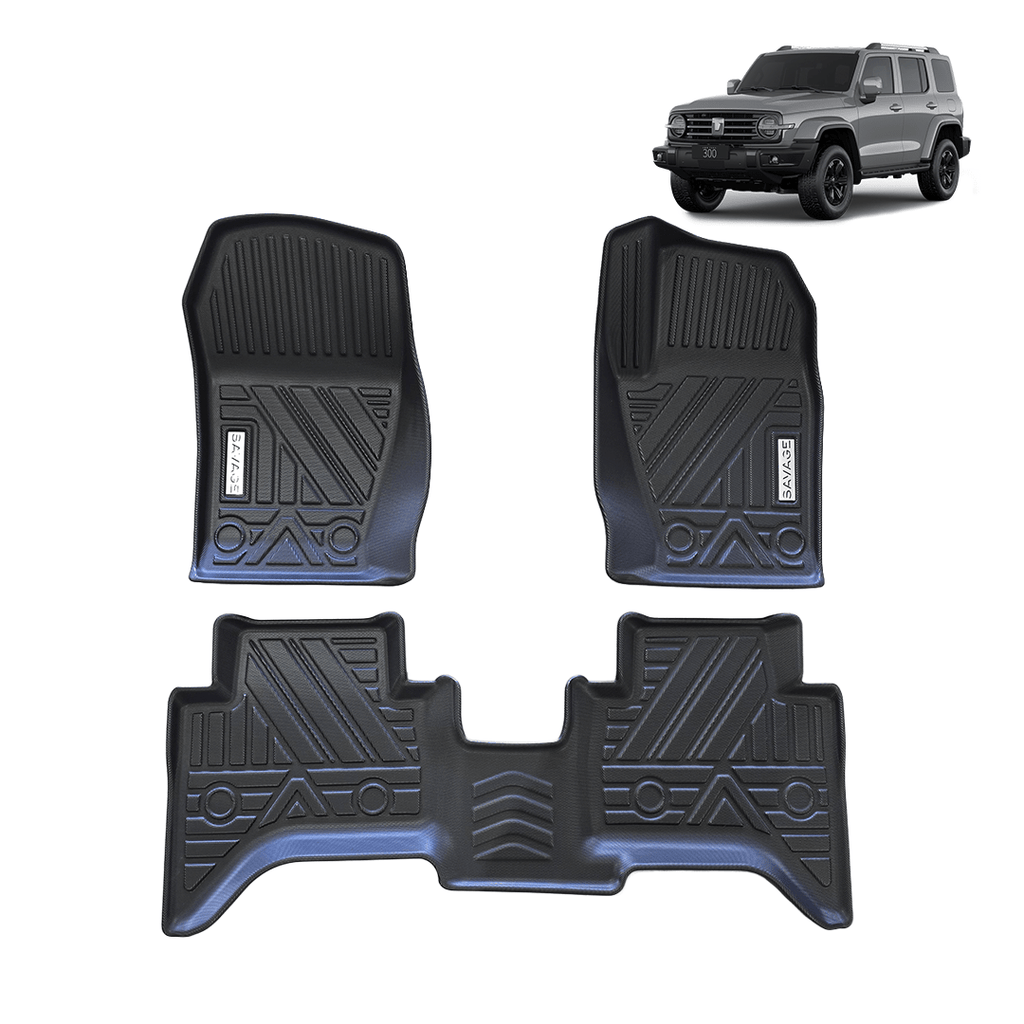 GWM Tank 300 3D Deep All Weather Floor Mats | Full Front & Rear Set (does not suit PHEV)