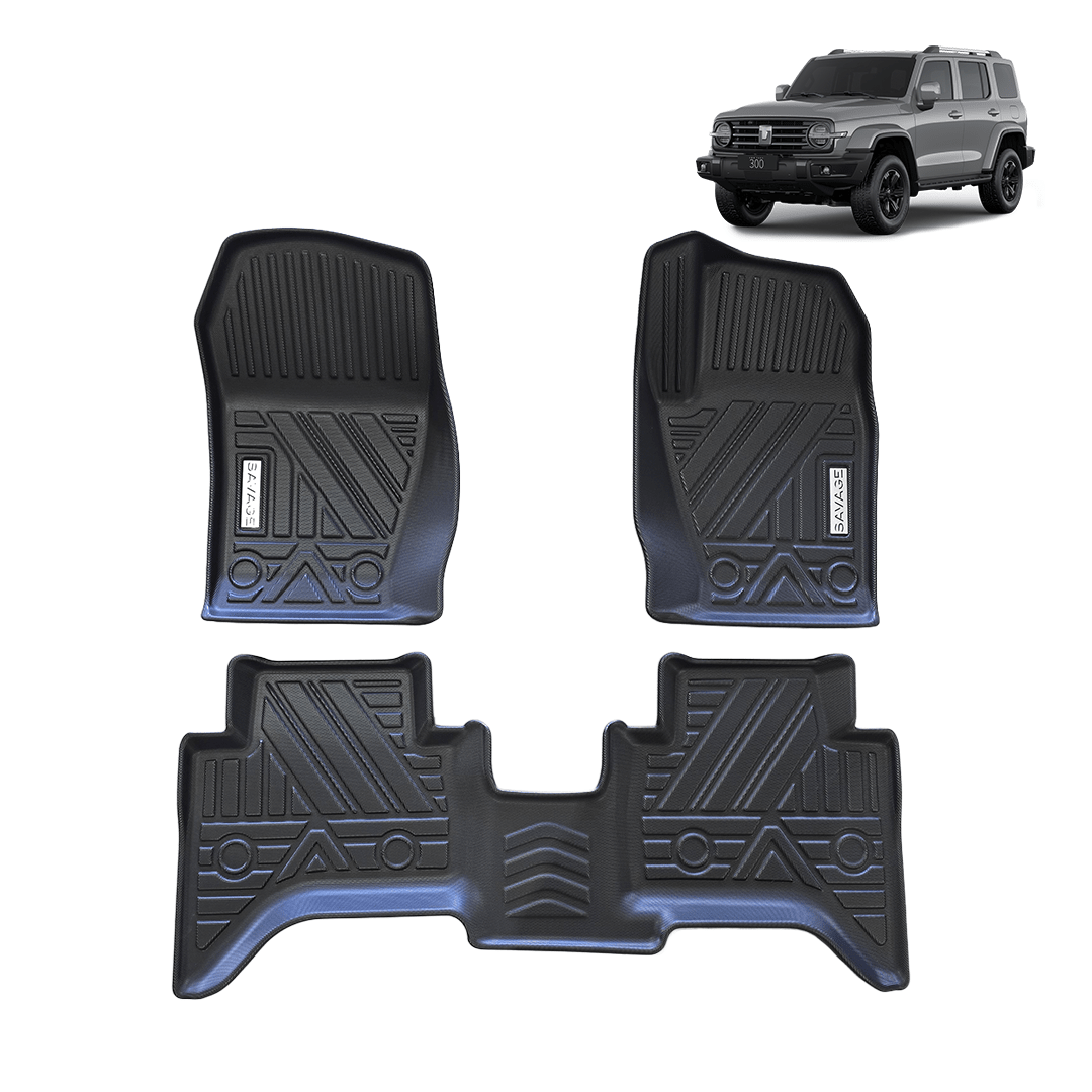 GWM Tank 300 3D Deep All Weather Floor Mats | Full Front & Rear Set (does not suit PHEV)