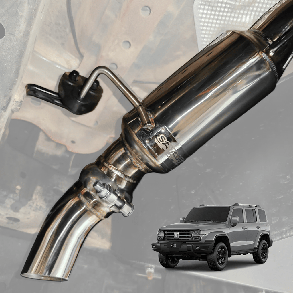 GWM TANK 300 STAINLESS STEEL 3" VALVED CAT BACK EXHAUST