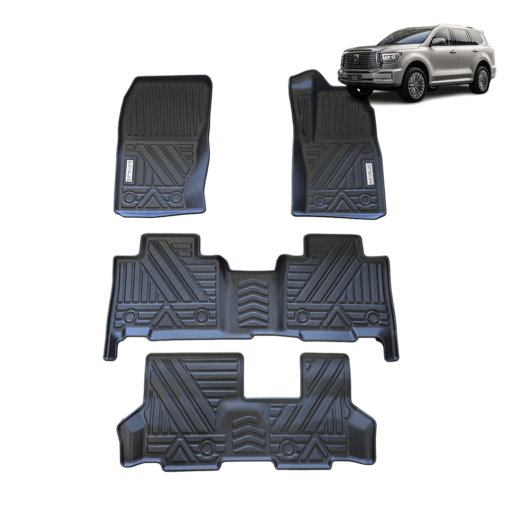 TANK 500 Non-PHEV 3D Moulded Floor Mats Full Set 7 Seater (4 Rows)