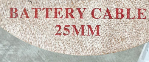 BATTERY CABLE BLACK 25MM PER M