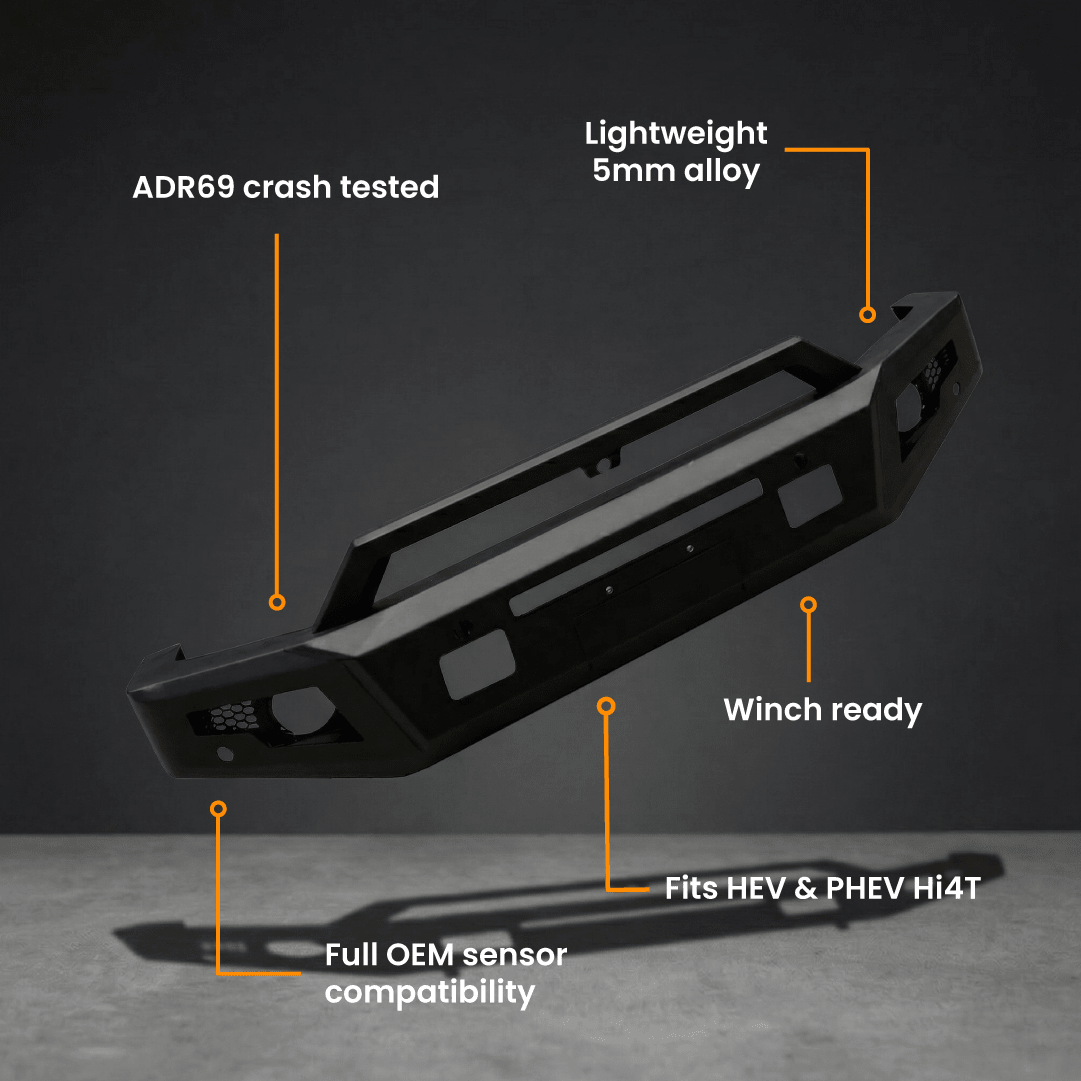 GWM TANK 500 ARMOUR FORGED HOOPLESS BULL BAR image 2