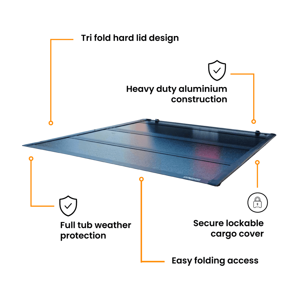 BYD SHARK 6 SAVAGE TRIFOLD STEALTH HARD LID COVER (TONNEAU)