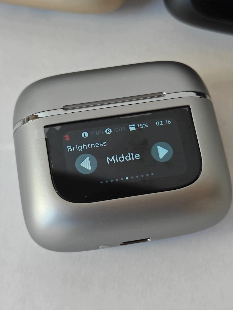 WIRELESS BLUETOOTH HEADPHONES WITH ANC AND LCD CASE image 10