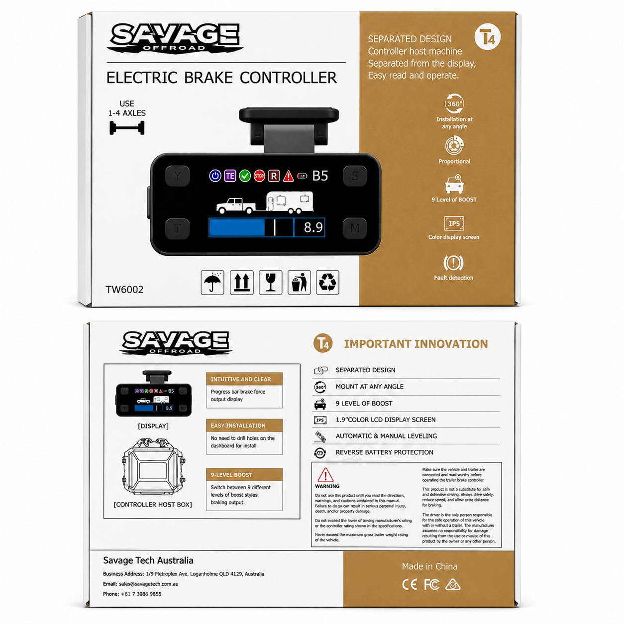 SAVAGE ELECTRIC BRAKE CONTROLLER | UNIVERSAL 12V BRAKE CONTROLLER image 7
