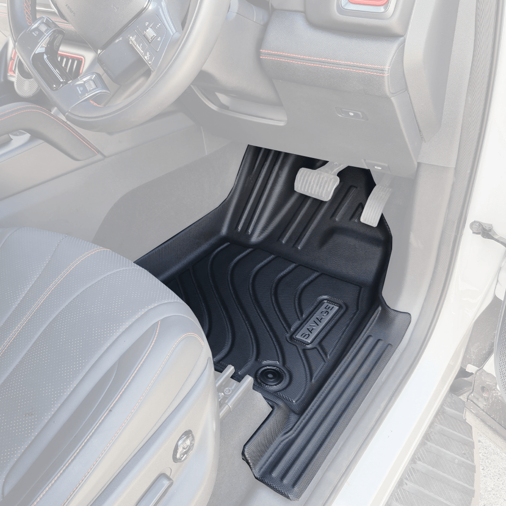 BYD SHARK 6 PREMIUM & PERFORMANCE SAVAGE 3D MOULDED TPE FLOOR MATS & DOOR SILL PROTECTION image 3