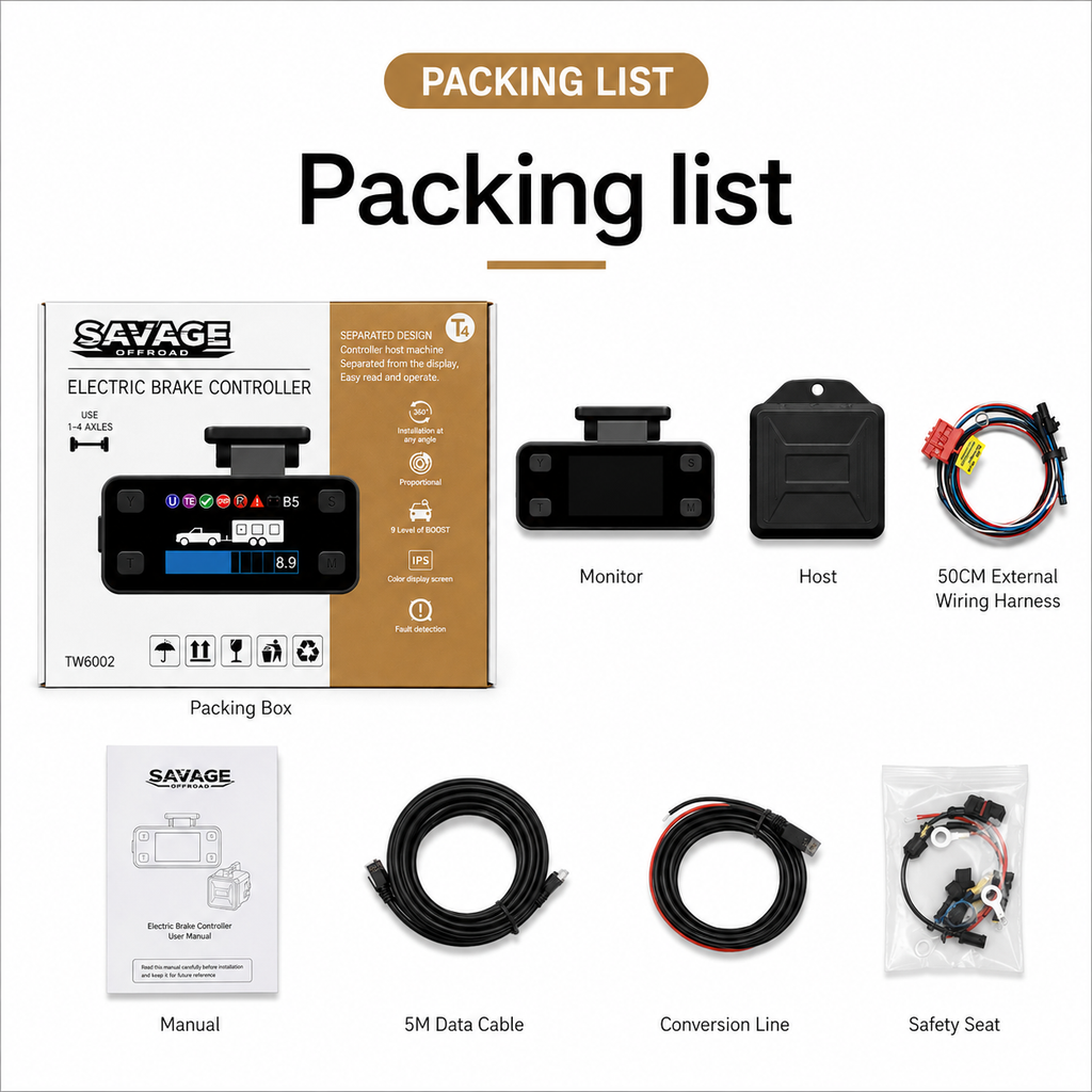 SAVAGE ELECTRIC BRAKE CONTROLLER | UNIVERSAL 12V BRAKE CONTROLLER image 6