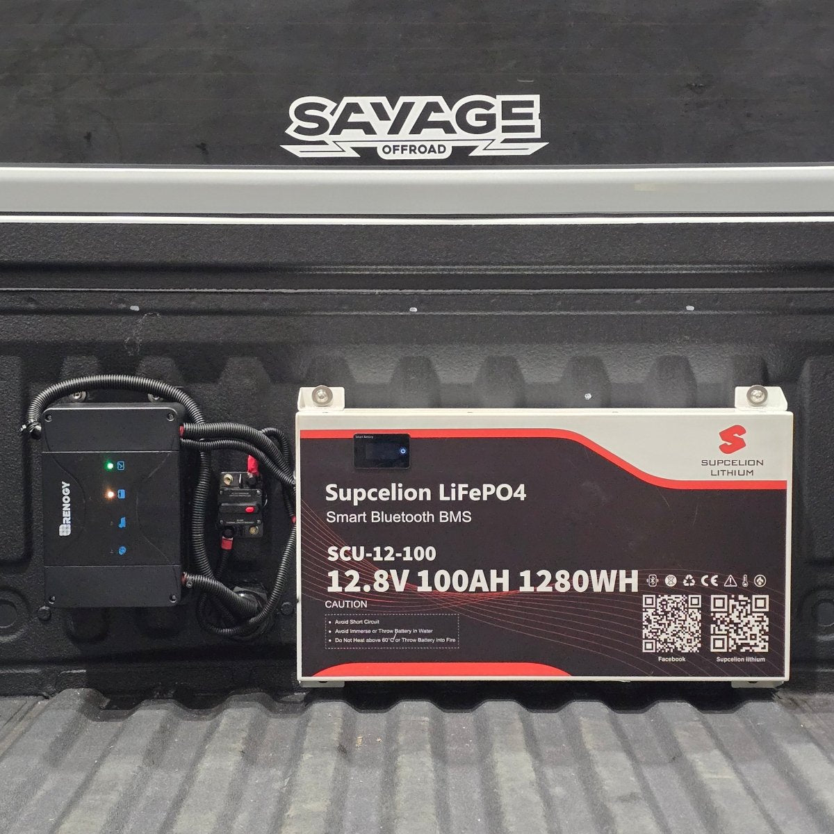 SUPCELION 100AH + 50A DC-DC LITHUIM BATTERY PACKAGE image 2