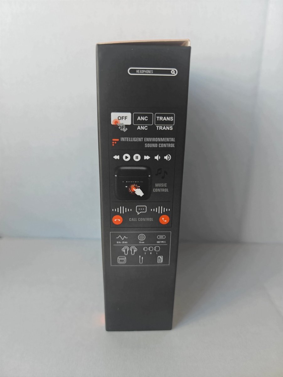 WIRELESS BLUETOOTH HEADPHONES WITH ANC AND LCD CASE image 3