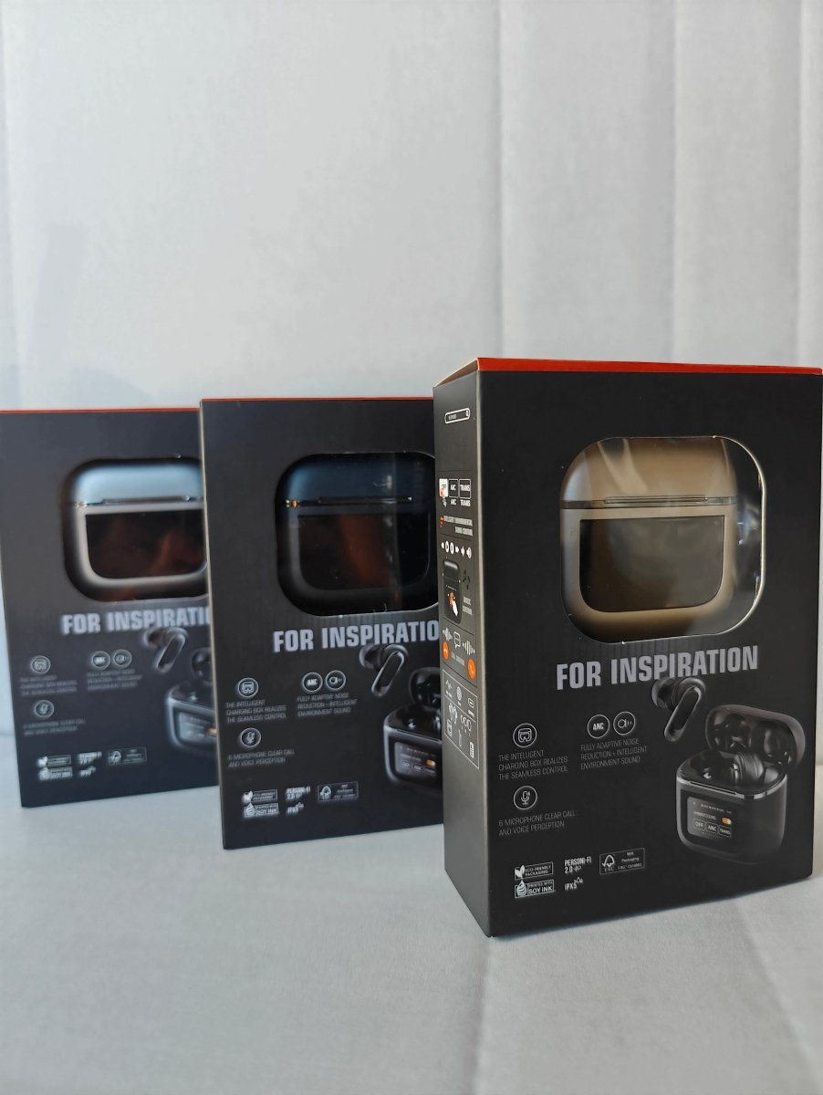 WIRELESS BLUETOOTH HEADPHONES WITH ANC AND LCD CASE image 4