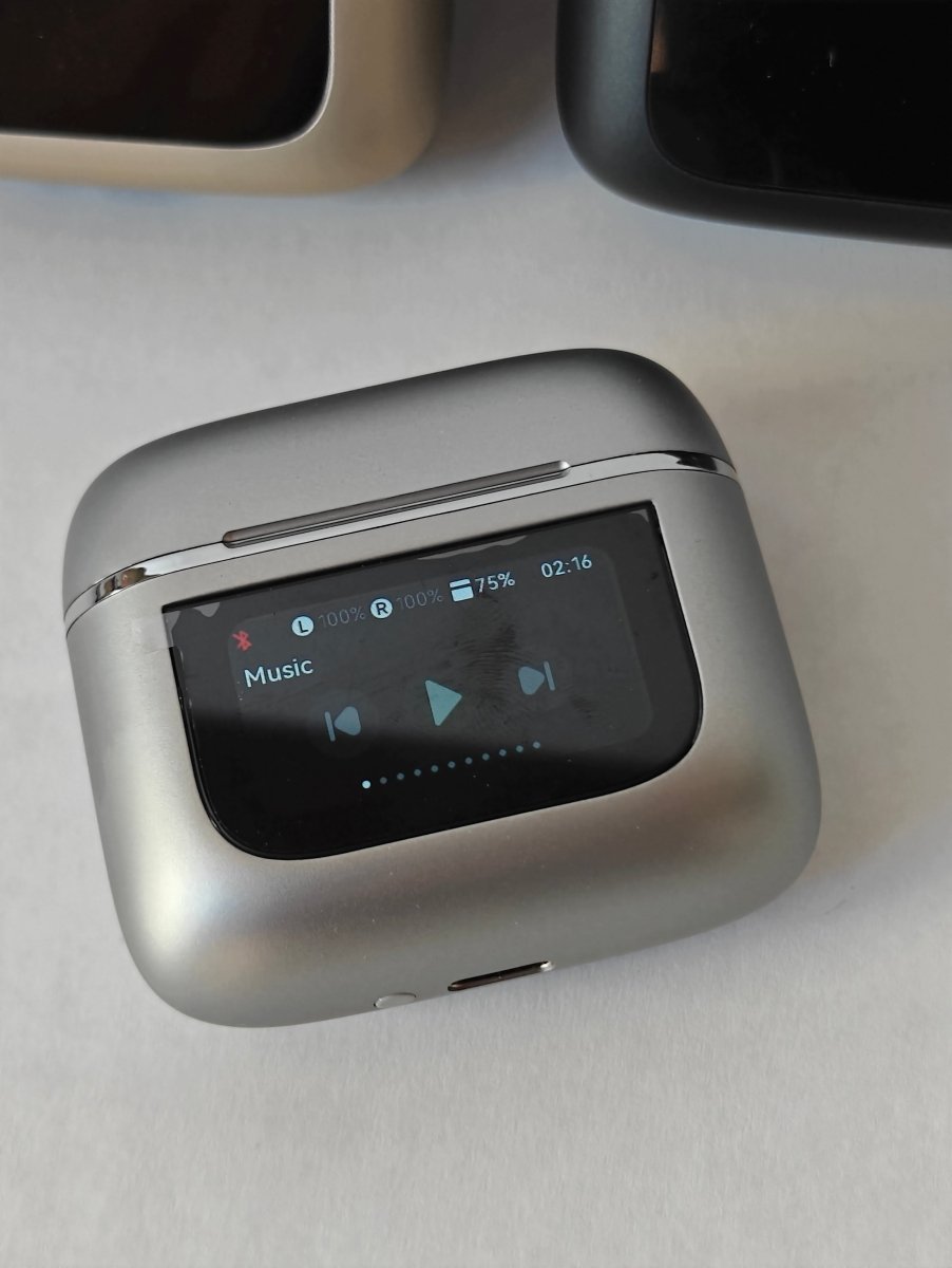 WIRELESS BLUETOOTH HEADPHONES WITH ANC AND LCD CASE image 5