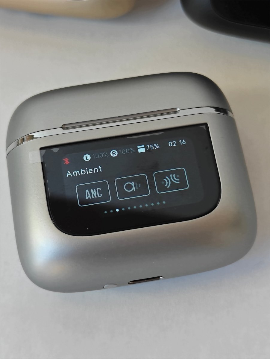 WIRELESS BLUETOOTH HEADPHONES WITH ANC AND LCD CASE image 7