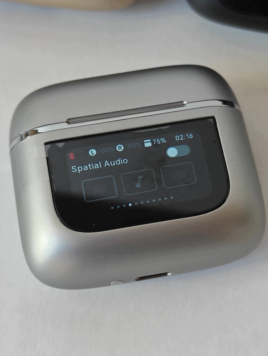 WIRELESS BLUETOOTH HEADPHONES WITH ANC AND LCD CASE image 8