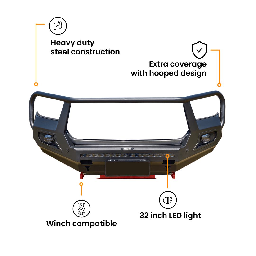 GWM CANNON BEAST HOOPED BULL BAR 2020-2026